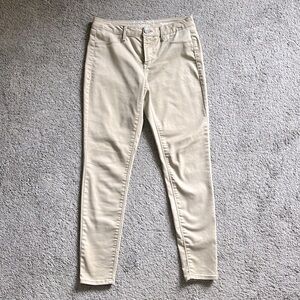 Khaki stretch jeggings juniors sz 7